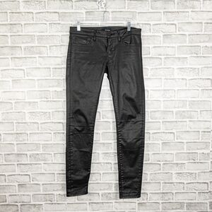 The Kooples SKIN Coated faux Leather Jeans in Black Women's size 28